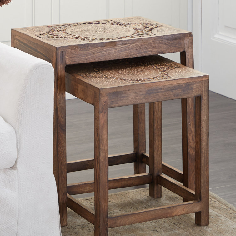 Langley Street Solid Wood Nesting Tables & Reviews Wayfair
